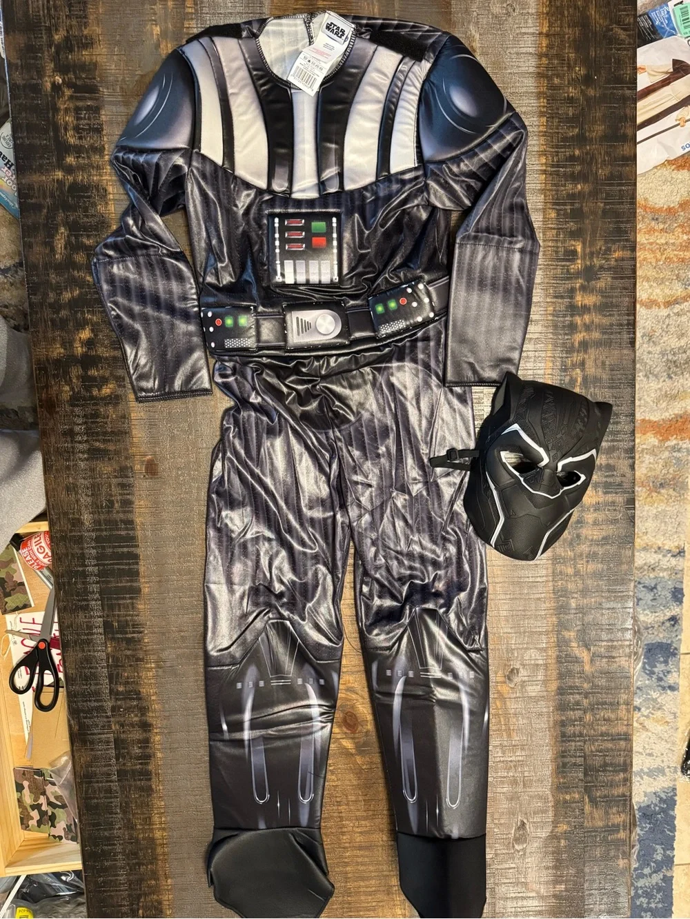 Star Wars Official Youth Costume - Premium Padded Jumpsuit and Mask Size Small